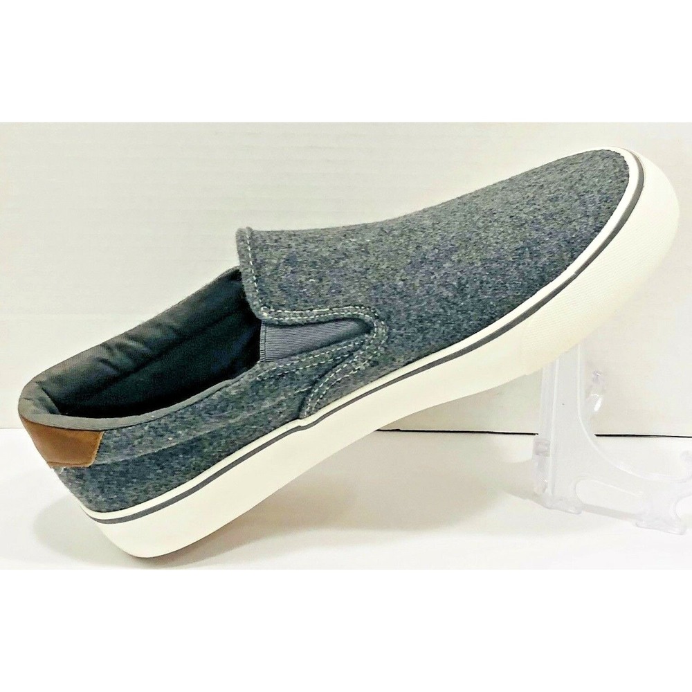 LUGZ‎ Mens Sneaker Shoes 8.5 EU 42 Clipper Peacoat Oxford Gray Fabric Slip On
